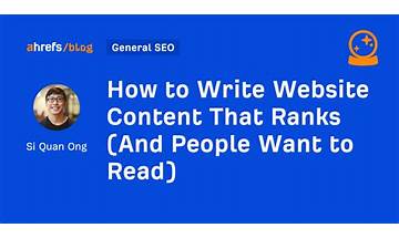 How to Write Website Content That Ranks (And People Want to Read)
